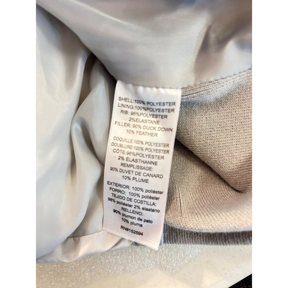 William Rast Gray Duck Down Feather Coat Jacket Medium $175 - Picture 5 of 6